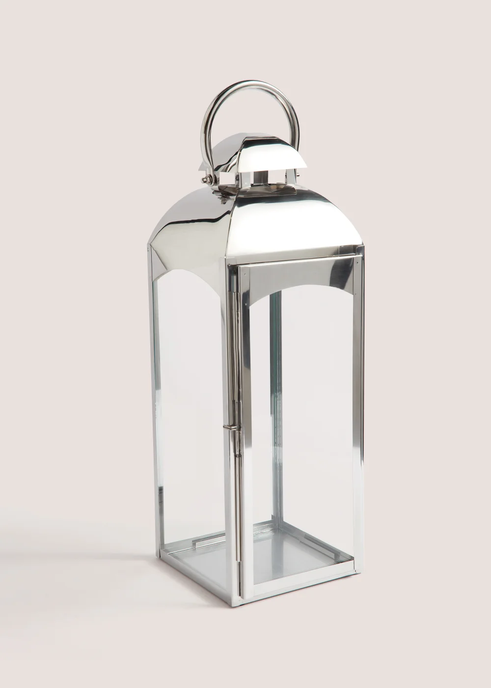 Large Silver Lantern (13cm x 12cm x 53cm) Image 1
