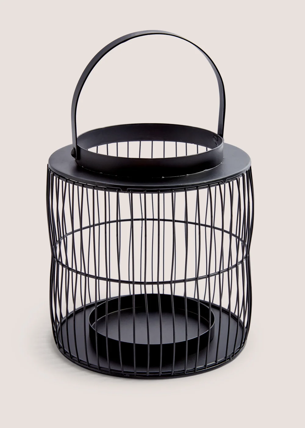 Small Black Wire Lantern Image 1