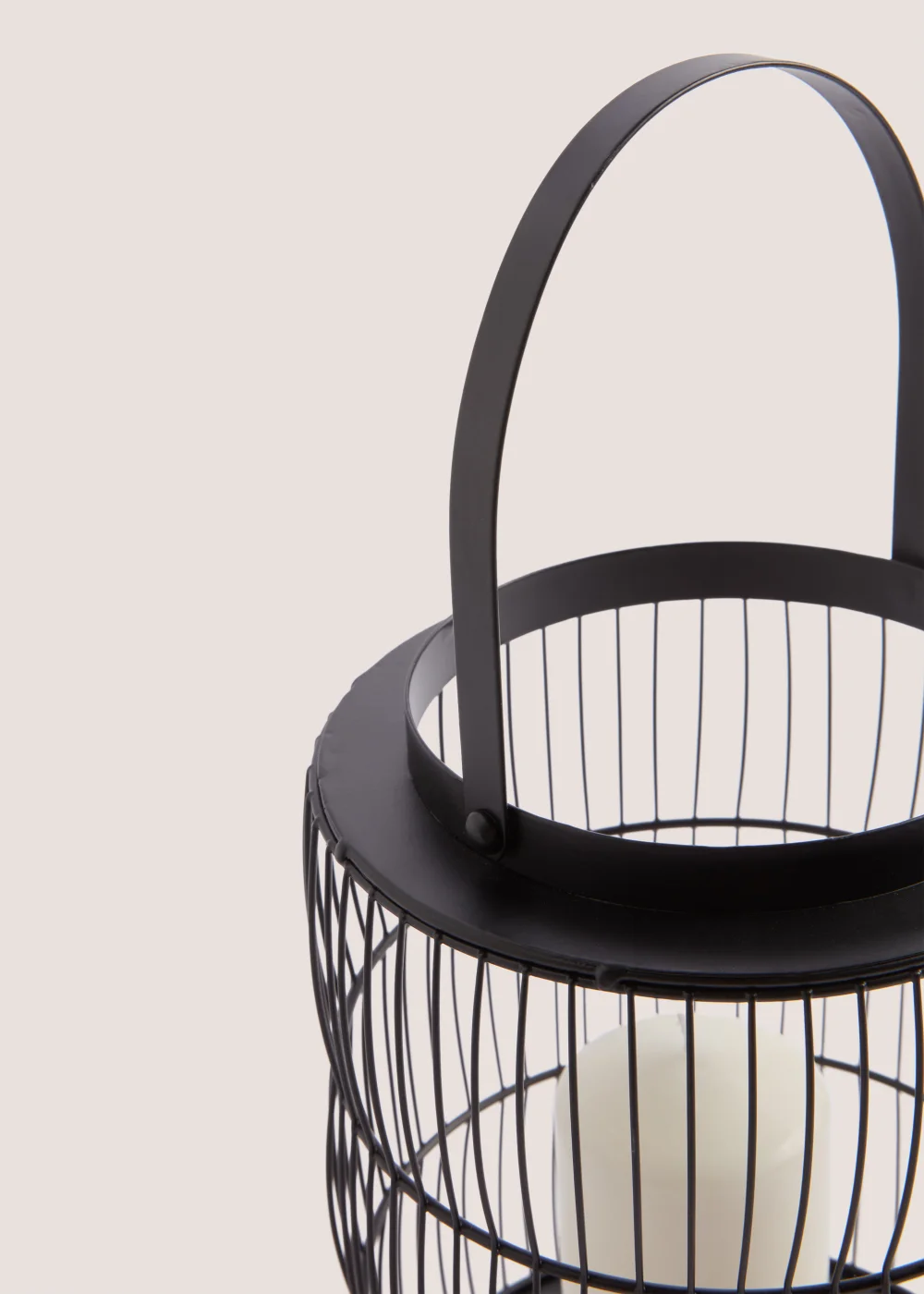 Black Wire Medium Lantern Image 2