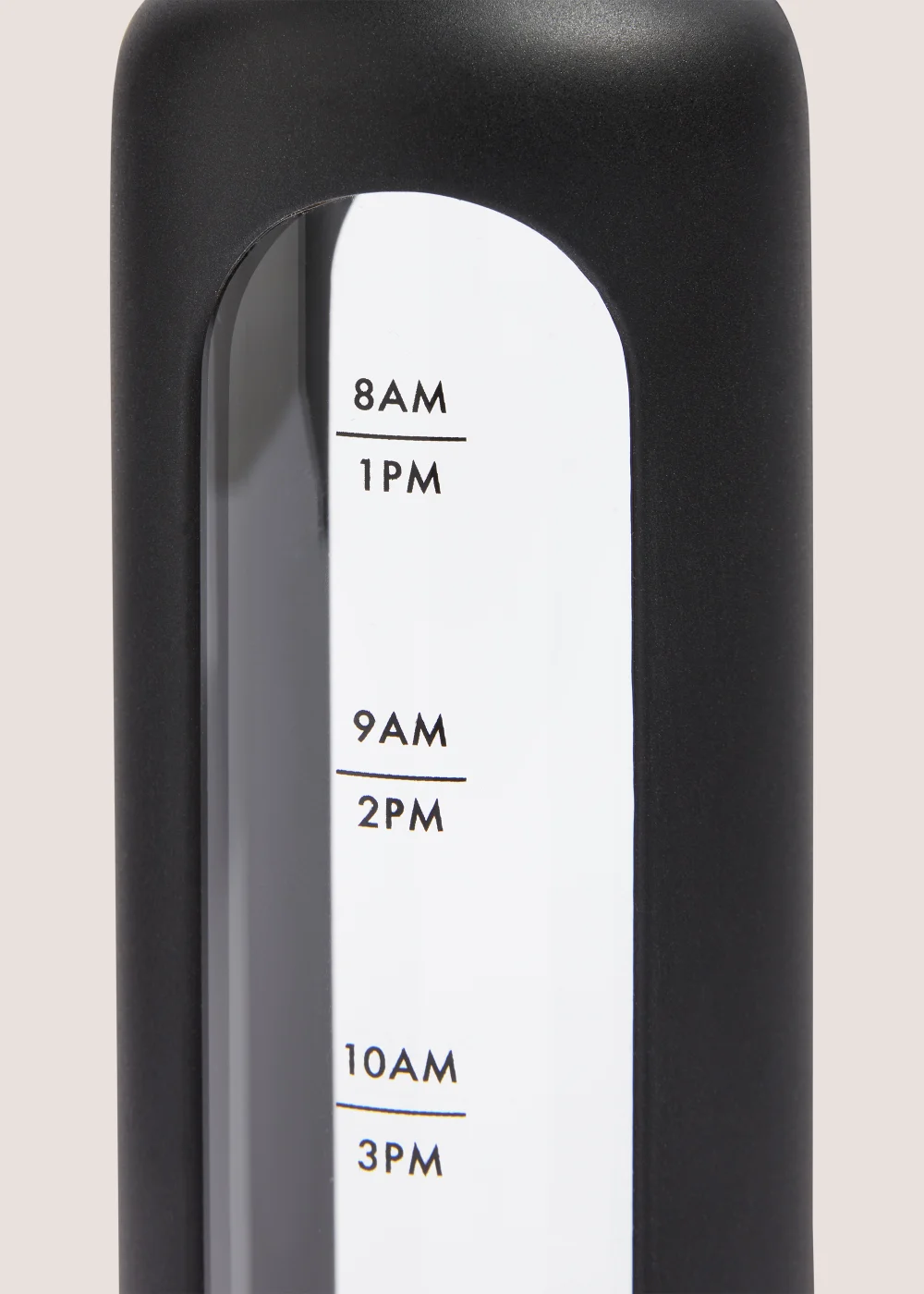 Black Glass Tracker Water Bottle (22.5cm x 6.5cm) Image 2