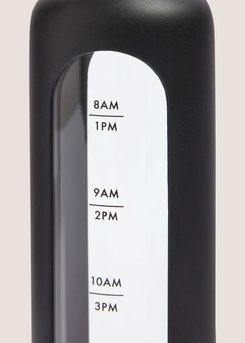 Black Glass Tracker Water Bottle (22.5cm x 6.5cm) Image 2