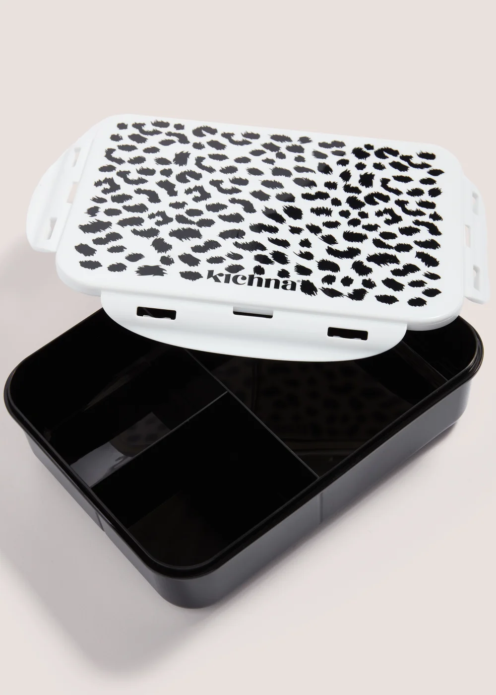 Kichna Black Leopard Lunch Box (22cm x 17cm x 6cm) Image 2