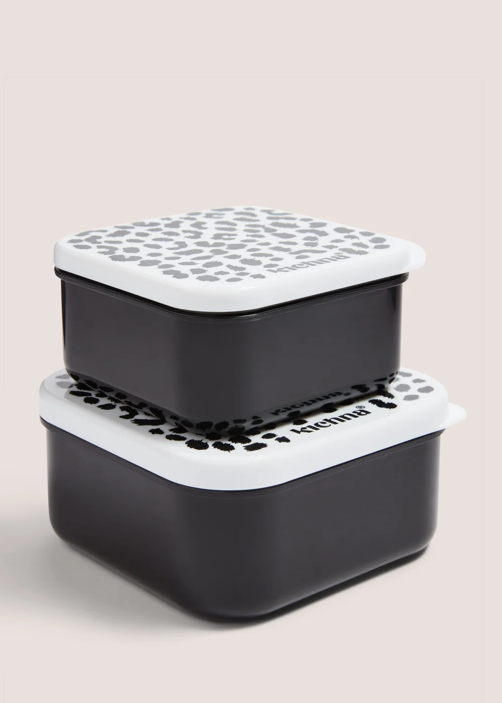 2 Pack Kichna Leopard Print Snack Pots Image 1