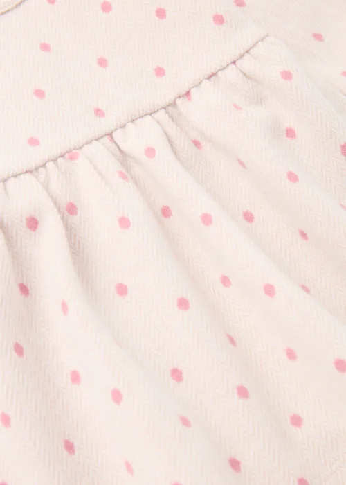 Baby Pink Polka Dot Ponte Dress (Newborn-23mths) - Newborn Image 2