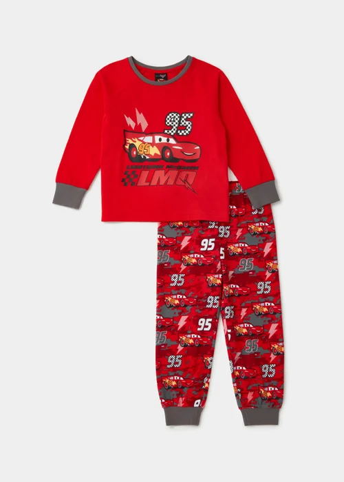 Kids Red Disney Cars Pyjama Set (12mths-6yrs) - Age 12 - 18 Months Image 1