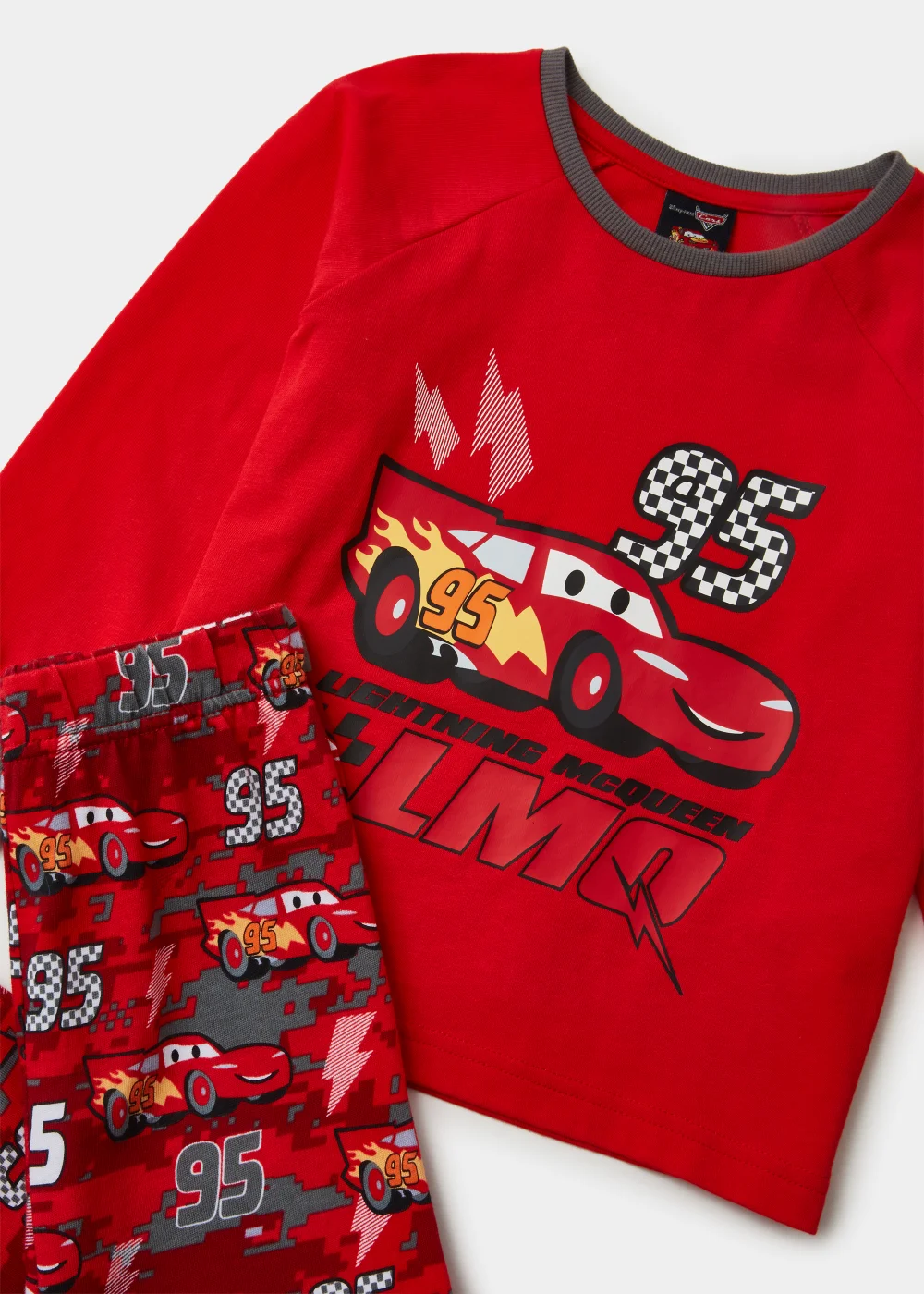 Kids Red Disney Cars Pyjama Set (12mths-6yrs) - Age 12 - 18 Months Image 2