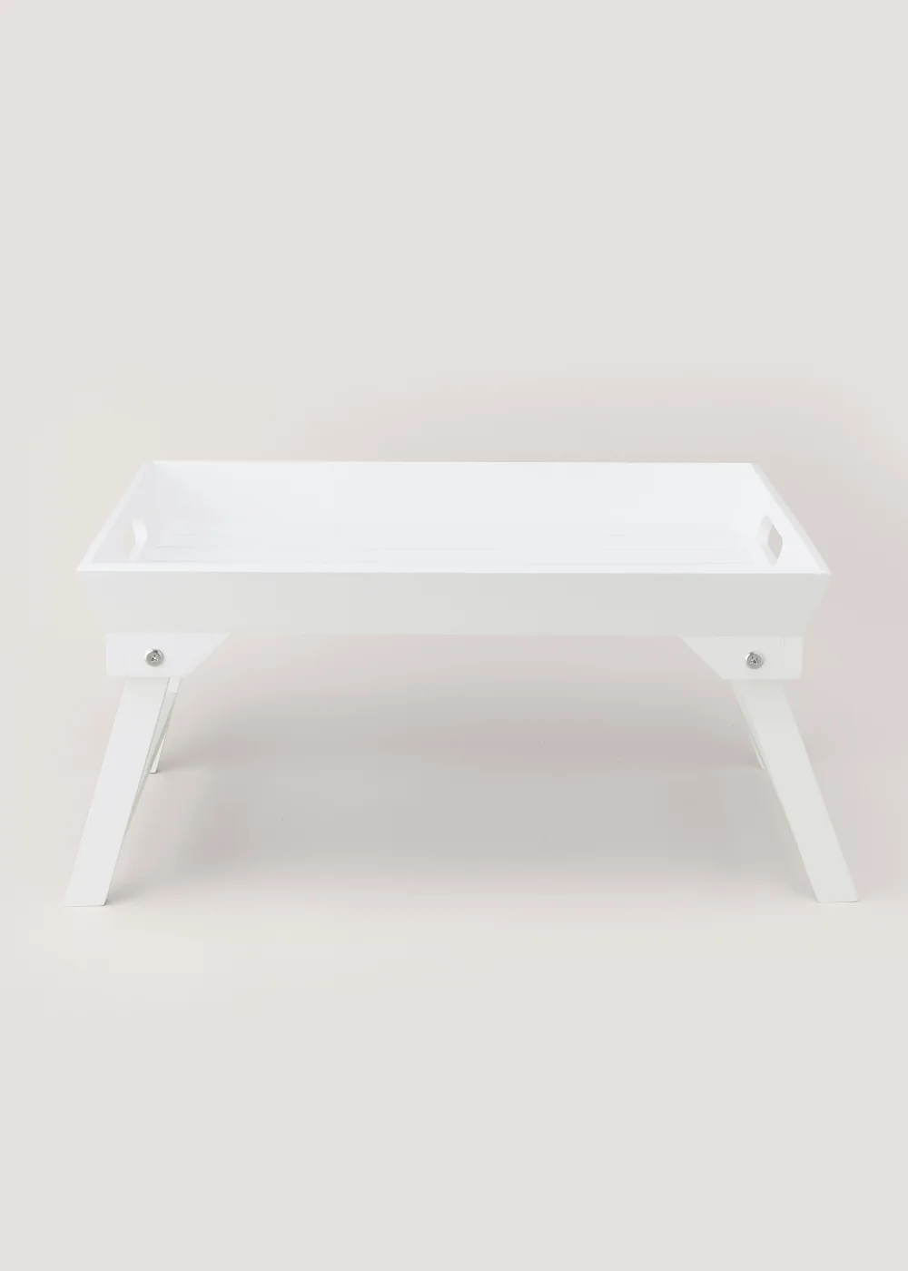 White Breakfast Tray with Legs (47cm x 32cm x 24cm) Image 1