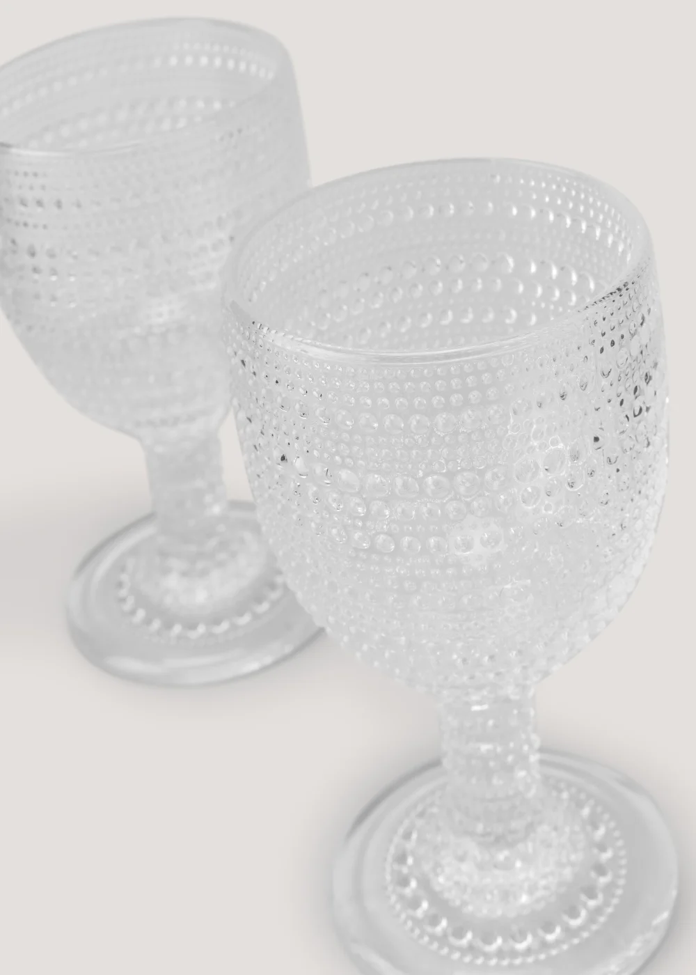 2 Pack Bubble Effect Wine Glasses (16cm x 9cm) Image 2