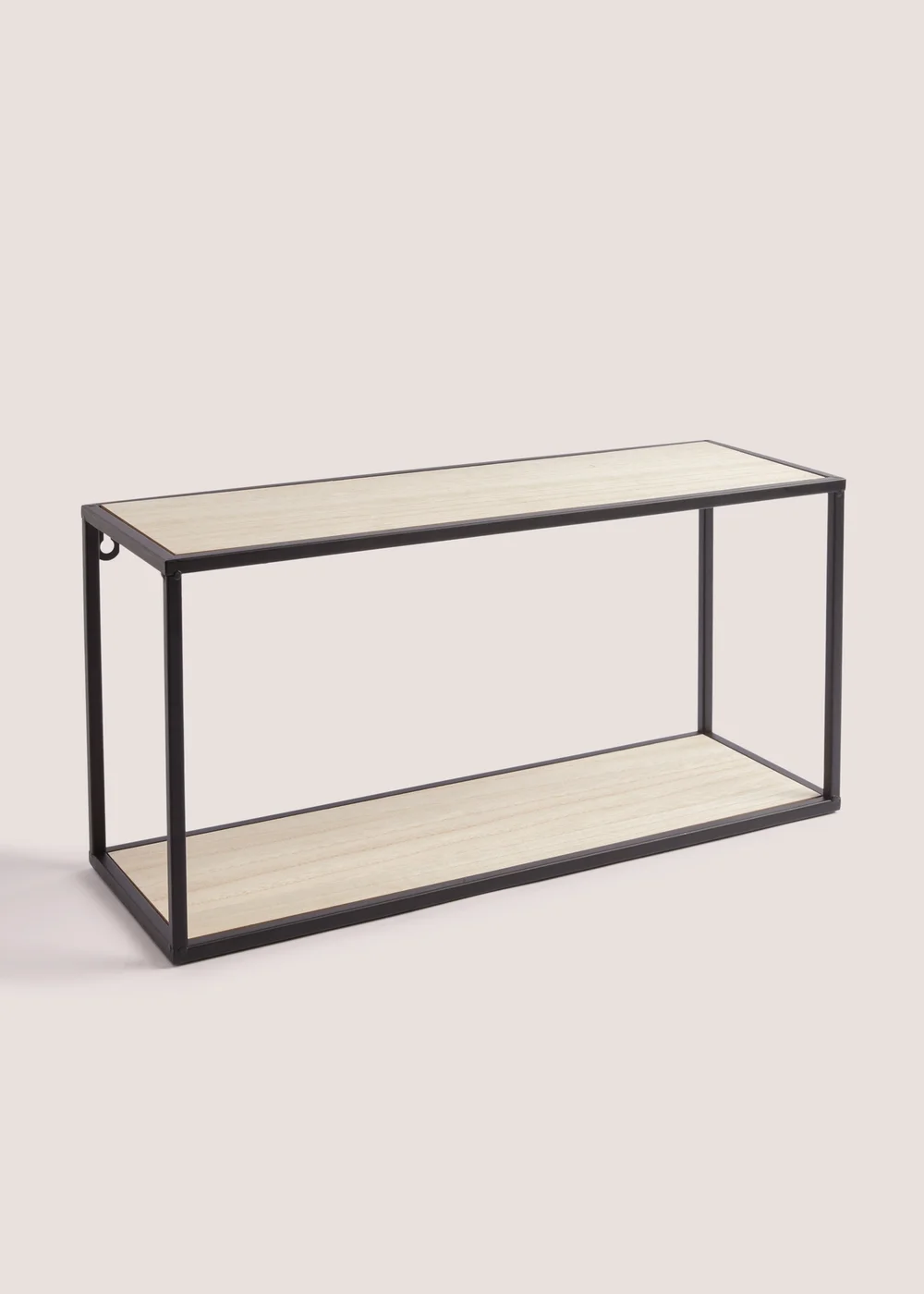 Black Square Metal Shelf (40.5cm x 40.5cm x 14cm) Image 1
