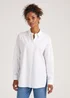 Papaya Petite White Poplin Shirt - Size 6 Image 4