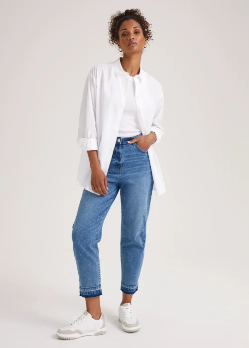 Papaya Petite White Poplin Shirt - Size 6 Image 1