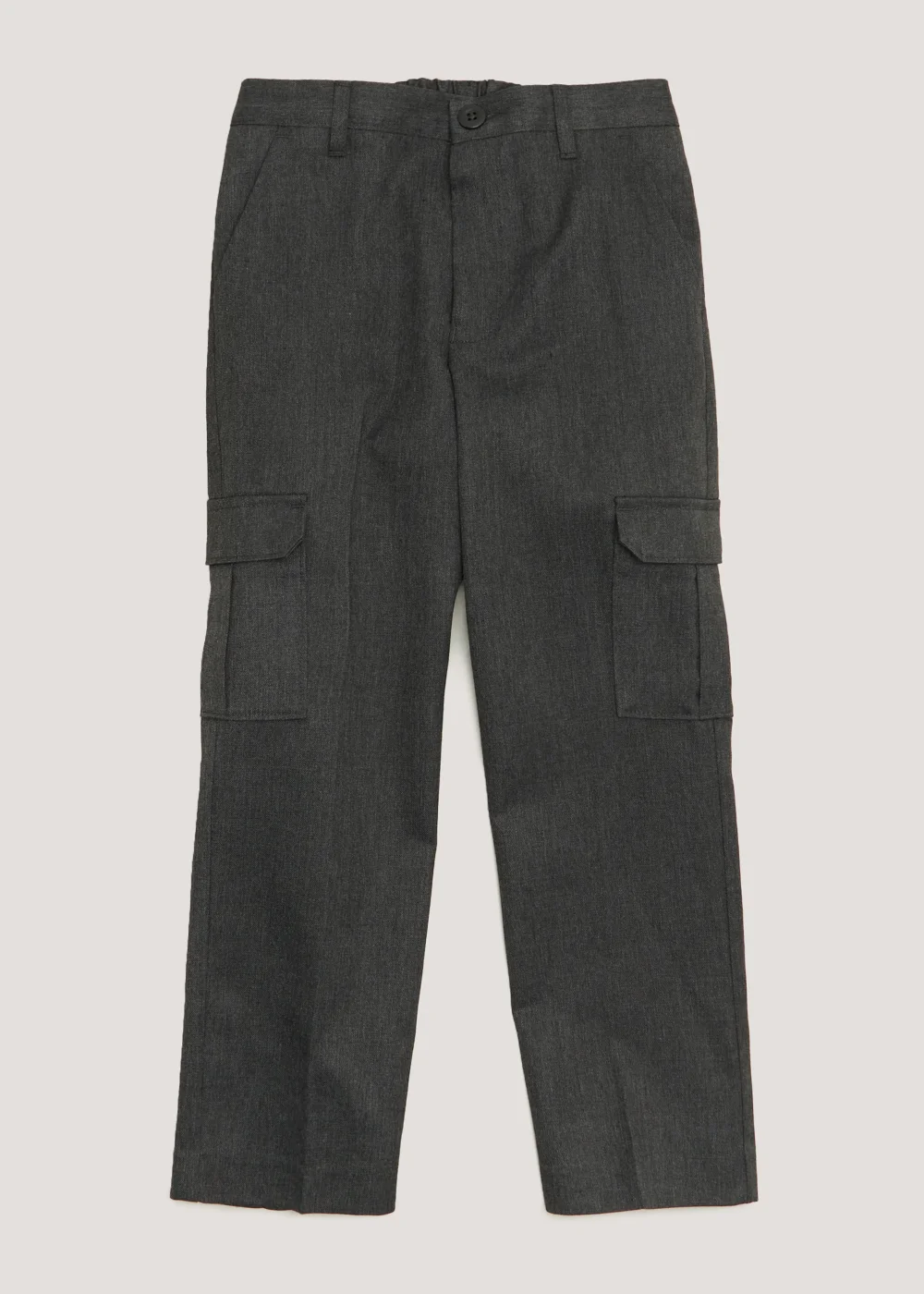 Boys Grey Cargo School Trousers (3-13yrs) - 3 Yrs Image 1