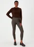 Brown Dogtooth Leggings - 8 Image 1