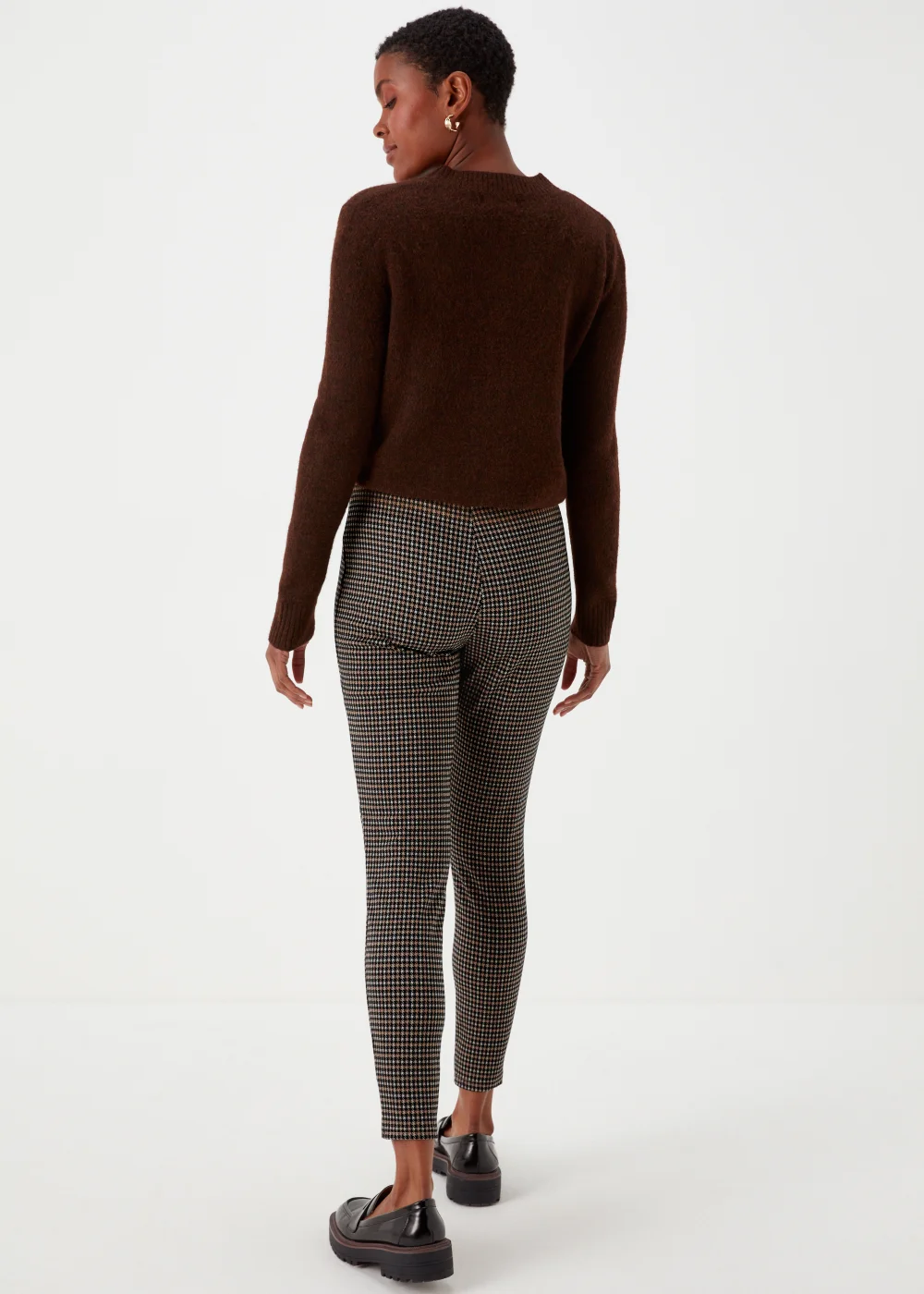 Brown Dogtooth Leggings - 8 Image 2