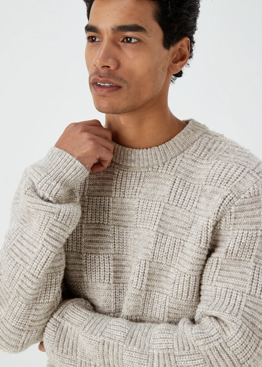Stone Textured Jumper - S Image 3
