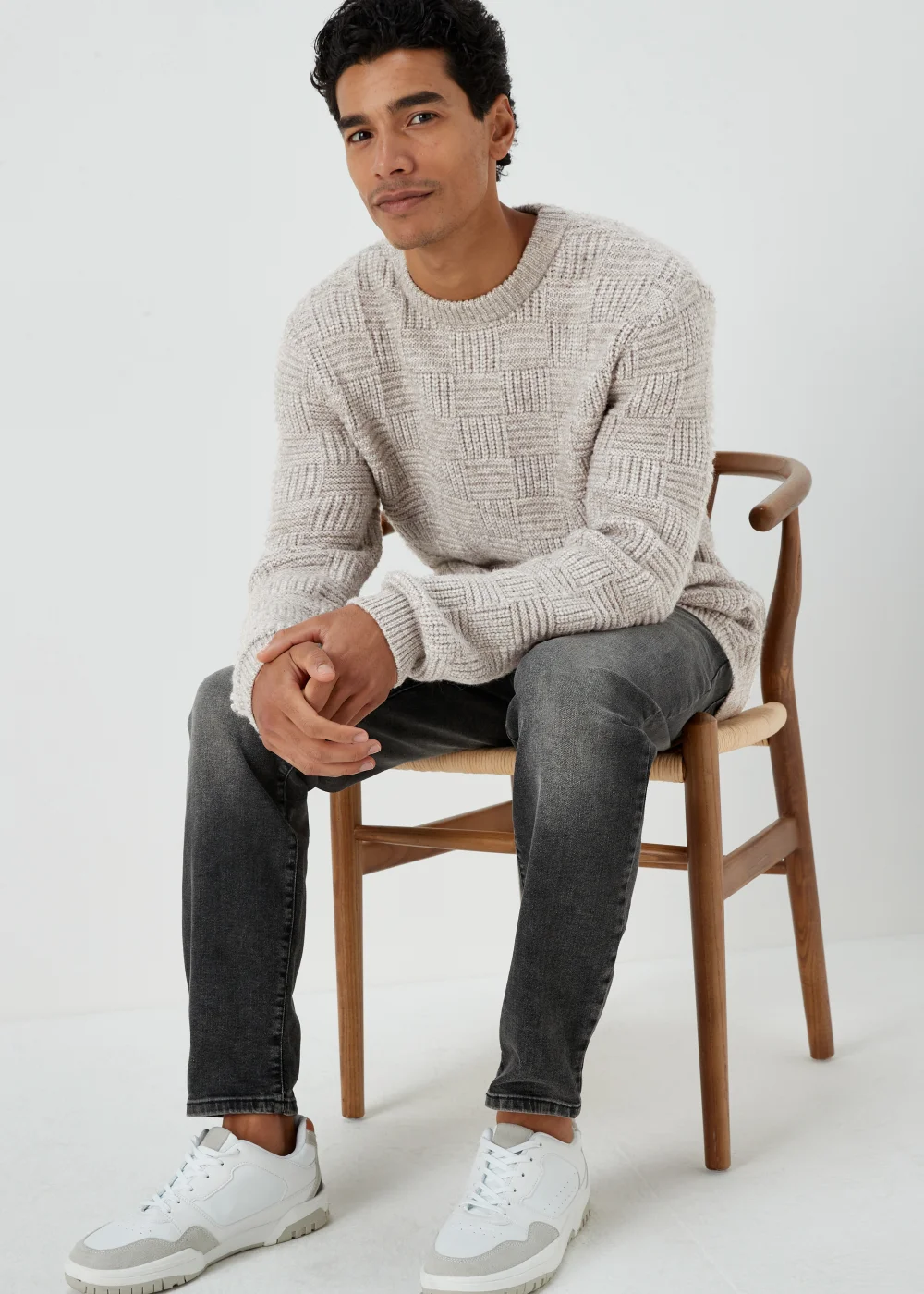 Stone Textured Jumper - S Image 4