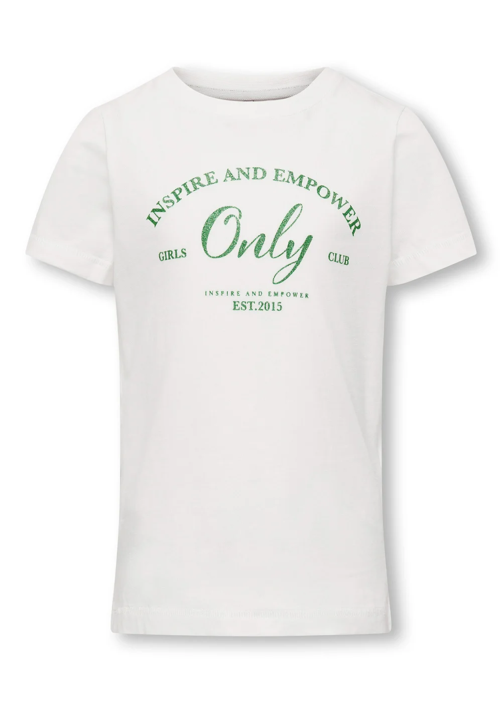 ONLY Girls White Slogan Top (5-14yrs) - Age 5 - 6 Years Image 1