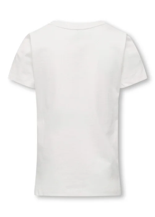 ONLY Girls White Slogan Top (5-14yrs) - Age 5 - 6 Years Image 2