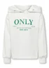 ONLY Girls White Slogan Hoodie (5-14yrs) - 5-6 Yrs Image 1