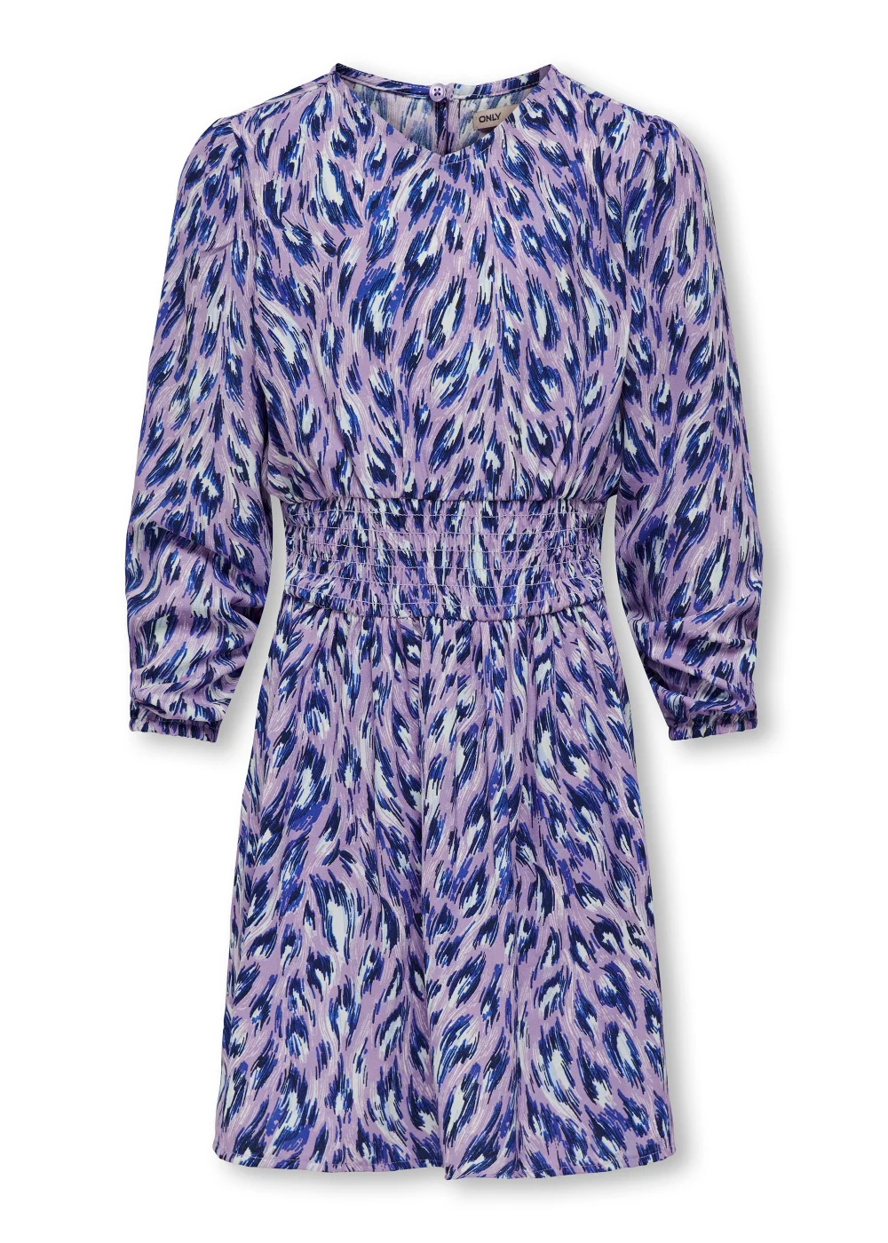 ONLY Girls Purple Long Sleeve Shirred Dress (6-14yrs) - 6 Yrs Image 1