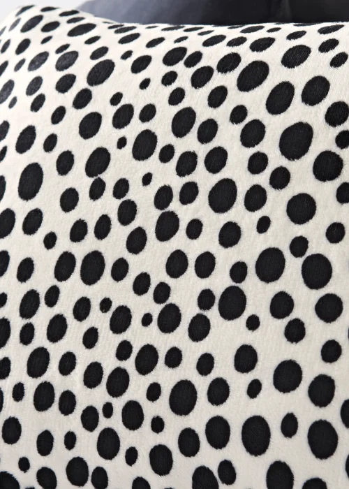 Black & White Dalmatian Fleece Duvet Cover - Single Image 2