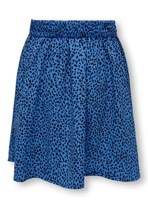 ONLY Girls Blue Print Skater Skirt (6-14yrs) - Age 10 Years Image 2