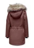ONLY Girls Pink Faux Fur Parka Jacket (6-14yrs) - Age 6 Years Image 2