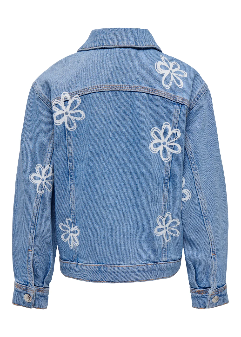 ONLY Kids Denim Floral Print Jacket (6-14yrs) - Age 6 Years Image 2