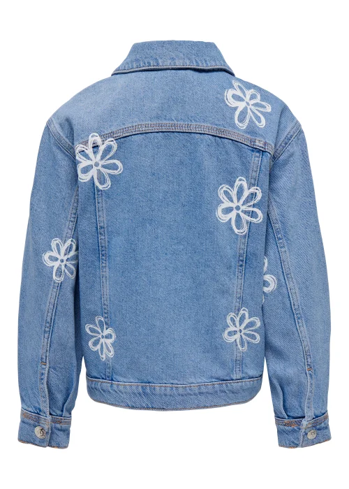 ONLY Kids Denim Floral Print Jacket (6-14yrs) - Age 6 Years Image 2