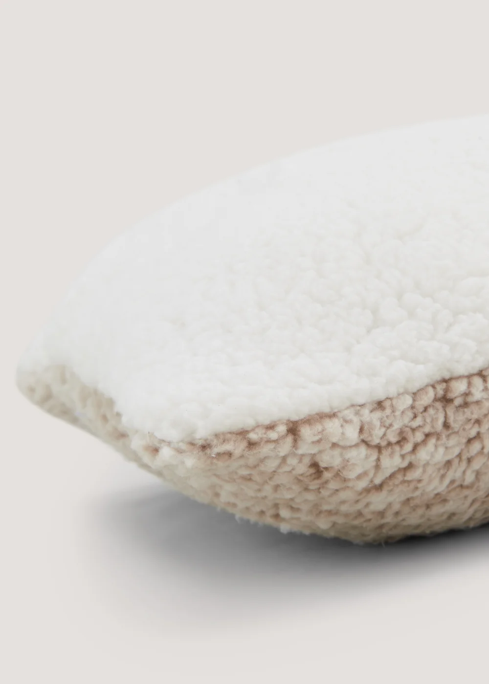 Beige Cosy Up Teddy Fleece Cushion (30cm x 38cm) Image 2