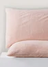 Pink Teddy Fleece Pillowcase Pair - One Size Image 1
