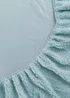 Blue Teddy Fleece Fitted Bed Sheet - Single Image 2