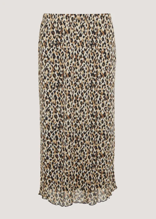 JDY Animal Print Mesh Midi Skirt - Size 10 Image 5