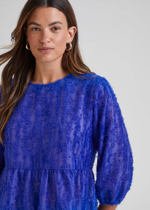 JDY King Blue 3/4 Sleeve Top - 8 Image 3