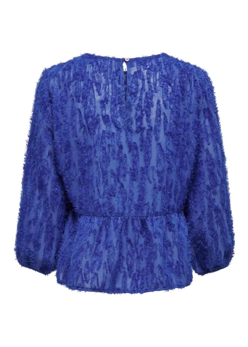 JDY King Blue 3/4 Sleeve Top - 8 Image 6