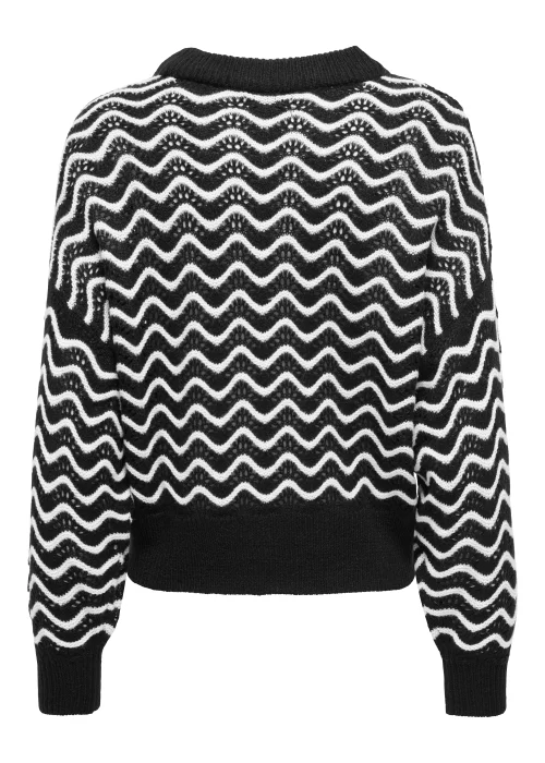 JDY Rita Multicoloured Long Sleeve Short Knitted Top - 12 Image 6