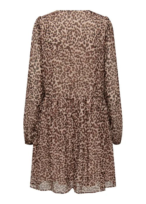 JDY Sina Stone Animal Print Long Sleeve Dress - 8 Image 6