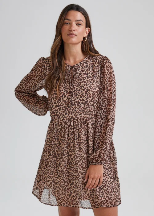JDY Sina Stone Animal Print Long Sleeve Dress - 8 Image 1