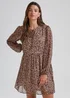 JDY Sina Stone Animal Print Long Sleeve Dress - 8 Image 1