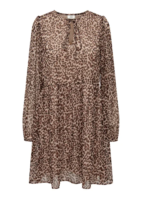 JDY Sina Stone Animal Print Long Sleeve Dress - 8 Image 5