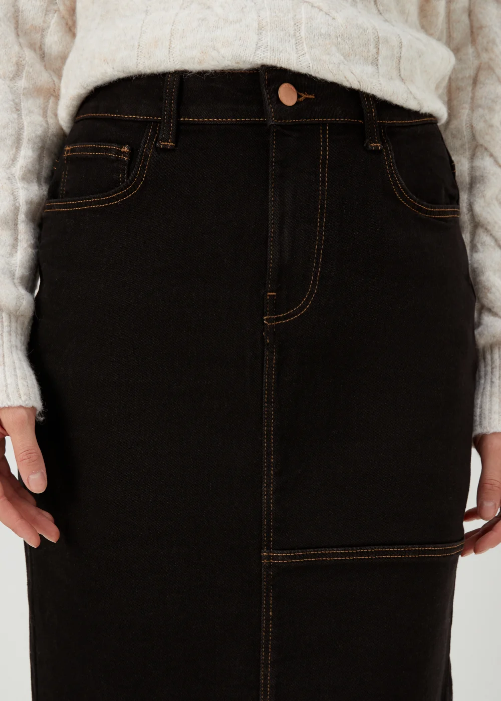 JDY Freja Midi Denim Skirt - 8 Image 3