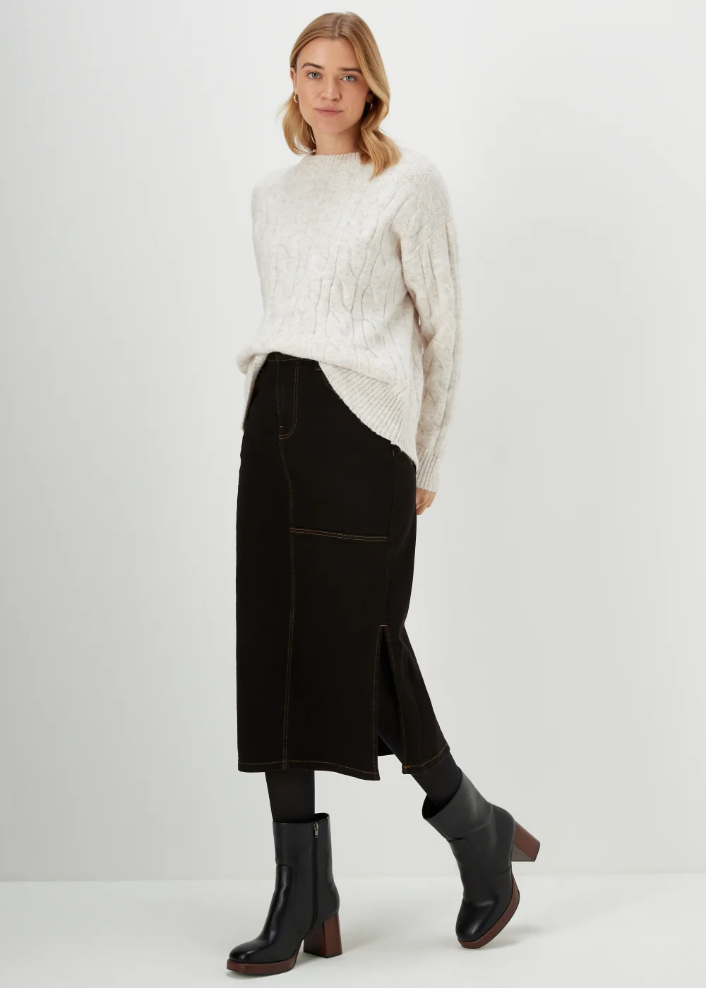JDY Freja Midi Denim Skirt - 8 Image 1