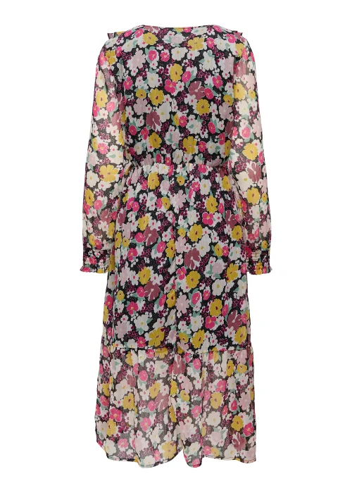 JDY Lilly Multicoloured Long Sleeve Midi Dress - 8 Image 6