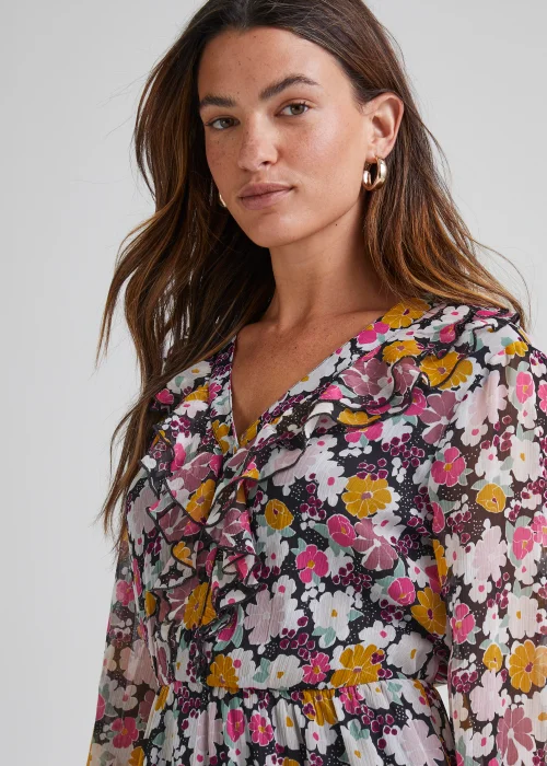 JDY Lilly Multicoloured Long Sleeve Midi Dress - 8 Image 3