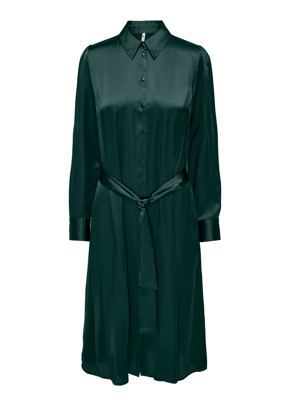 JDY Fifi Green Long Sleeve Midi Shirt Dress - 8 Image 5
