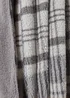 Grey Check Teddy Fleece Throw (150cm x 180cm) Image 2