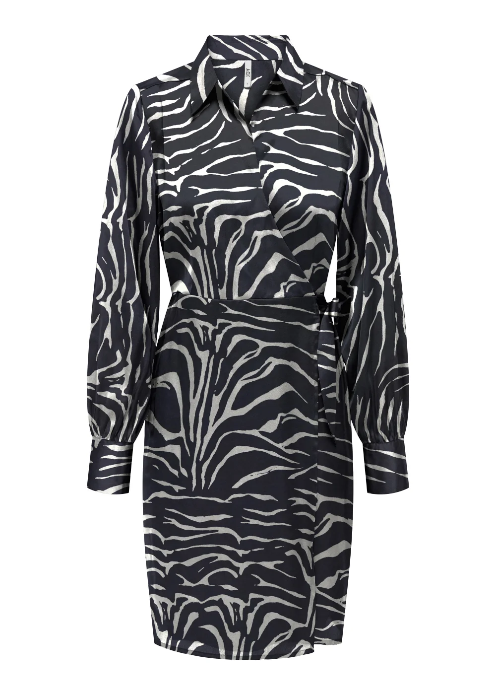 JDY Fifi Multicoloured Zebra Print Mini Wrap Dress - 8 Image 5