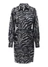 JDY Fifi Multicoloured Zebra Print Mini Wrap Dress - 8 Image 5