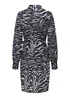 JDY Fifi Multicoloured Zebra Print Mini Wrap Dress - 8 Image 6