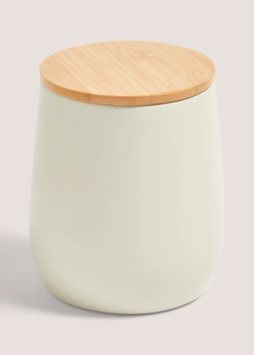 Natural Round Storage Tin (12cm x 9.5cm) Image 1